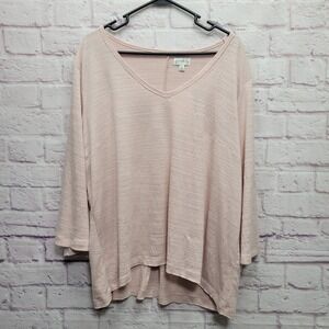 NEW Wonderly Plus Ash Pink Knit Sweater Size 2X Pastel Softcore Oversized‎ Comfy